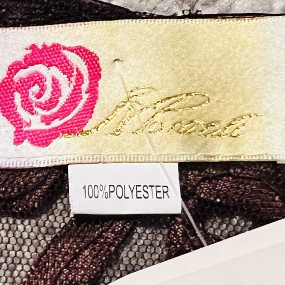 *New* Moratile Brown Wearable Art Sheer Soutache Jacket - Size Large / XL - Picture 7 of 8